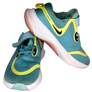 Nike Joyride Oval Run Boys Youth Sneakers Blue & Yellow - Size 12